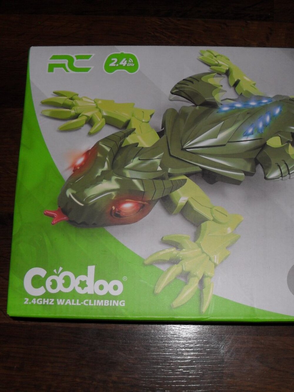 Coodoo Wall-Climbing RC Gecko – 2.4GHz Remote Control Robot Lizard – New